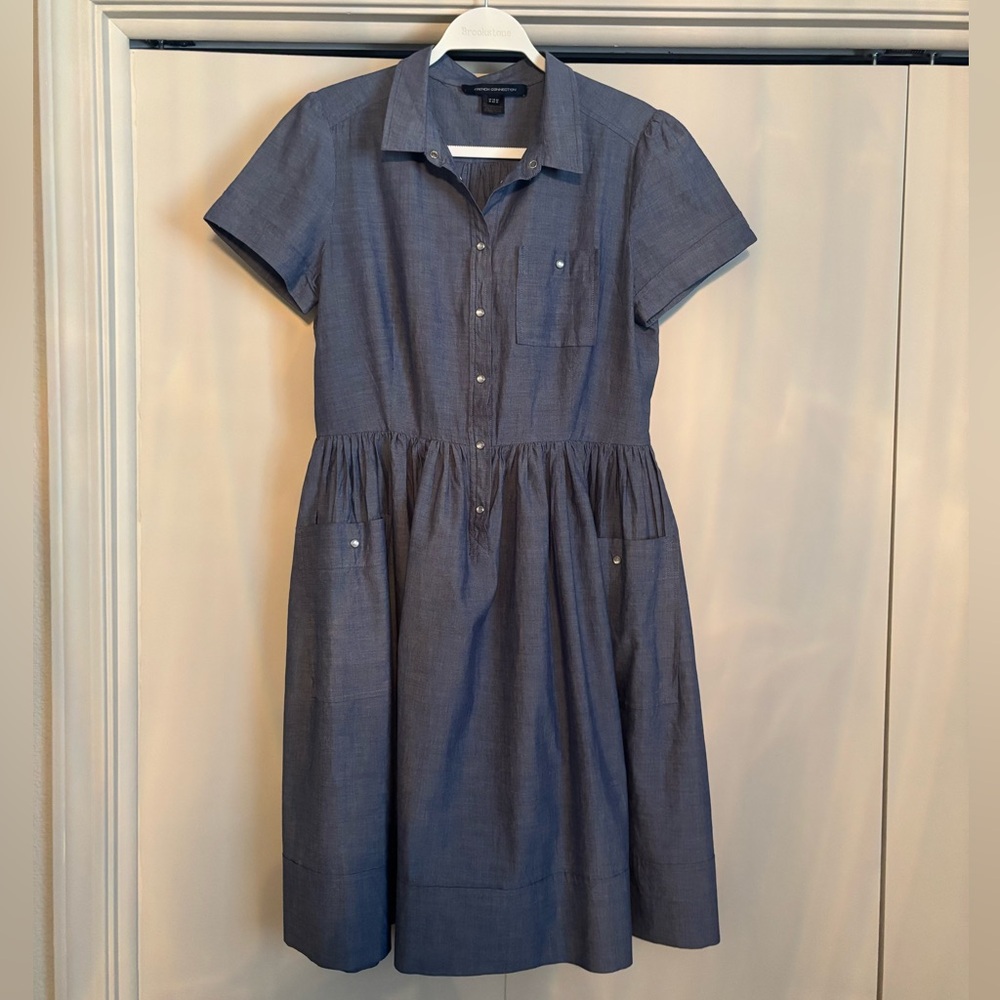 French Connection Blue Midi Dress